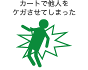 カートで他人をケガさせてしまった